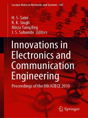 cover image of Innovations in Electronics and Communication Engineering